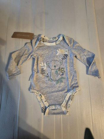 Body manches longues bébé garçon 6 mois (68 cm)