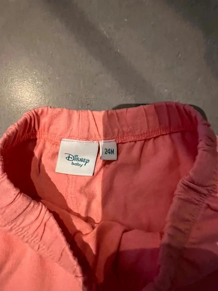 Short - Disney - Rose / Corail - 24 mois - photo numéro 2