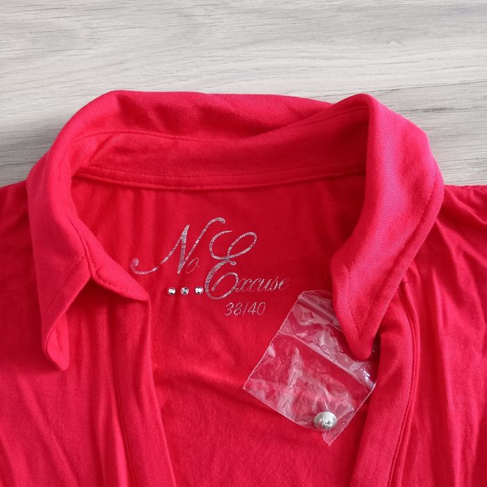 Chemisier femme à manches courtes rouge No Excuse taille 38 - photo numéro 2