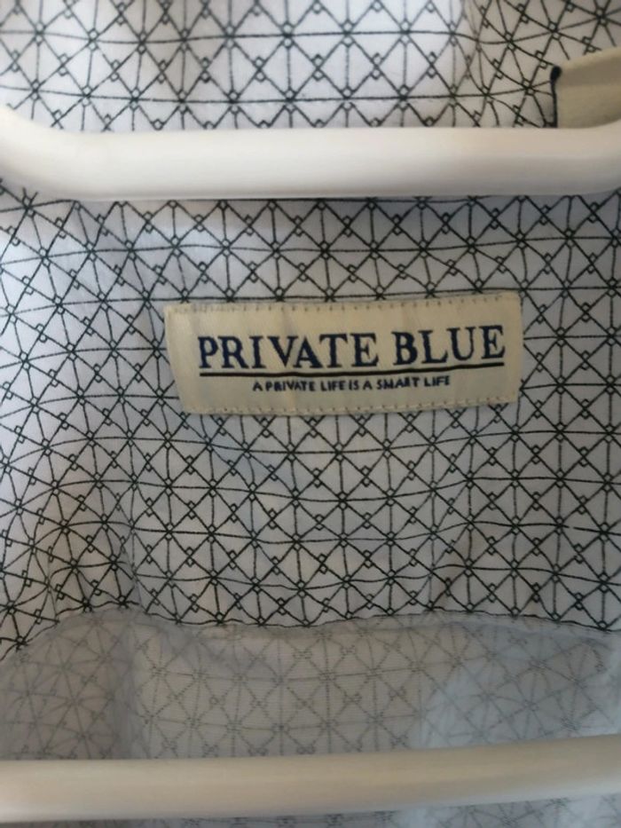 🍍 Chemise ML homme Private blue taille 3Xl - photo numéro 6