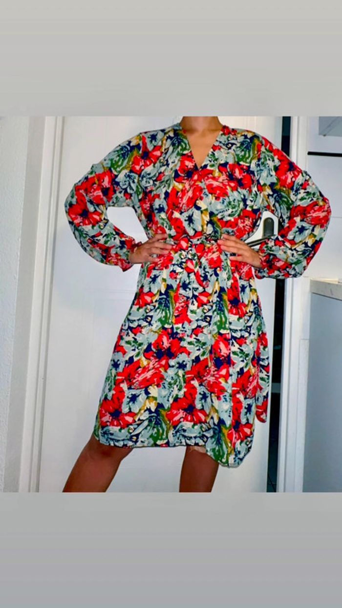 Robe à Fleurs - Neuve - Taille XL avec étiquette - photo numéro 3