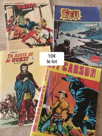 4 mensuels BD vintage Swing - Mystère de l'ouest - Kit Carson - Feu