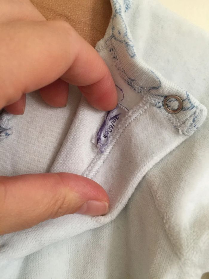 Pyjama velours bleu ciel Petit Bateau - 3 mois - photo numéro 4