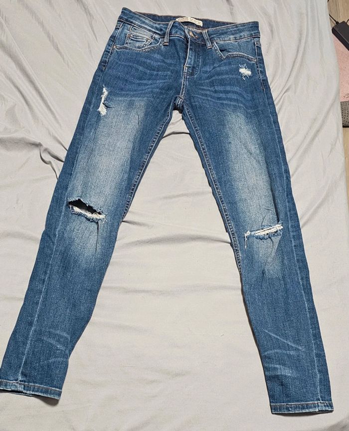 🪷Jean troué slim zara
