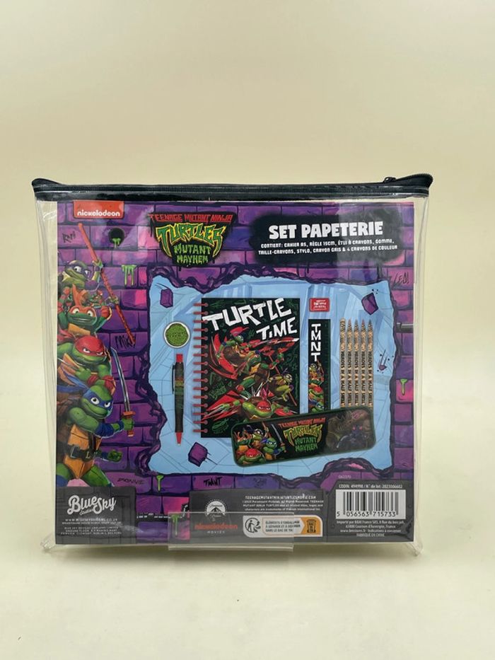 Coffret set papeterie Teenage mutant Ninja Turtles Mutant Mayhem neuf - photo numéro 2