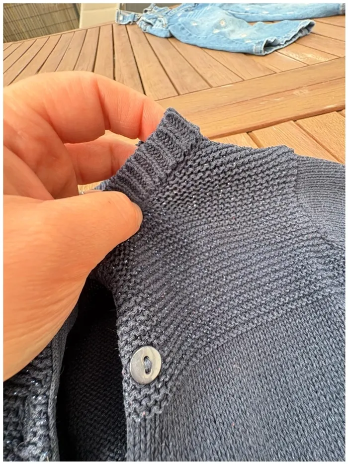 Gilet bleu marine à paillettes 3 ans Kiabi - photo numéro 2