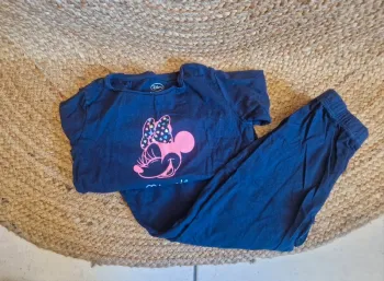 Jolie pyjama bleu marine minnie fille disney 6 ans