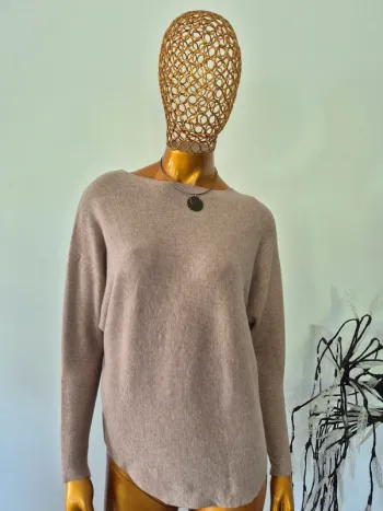 Pull Beige Femme Taille Unique