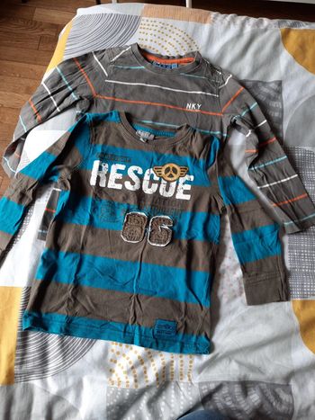 Lot de 2 sweats légers rayés 5A