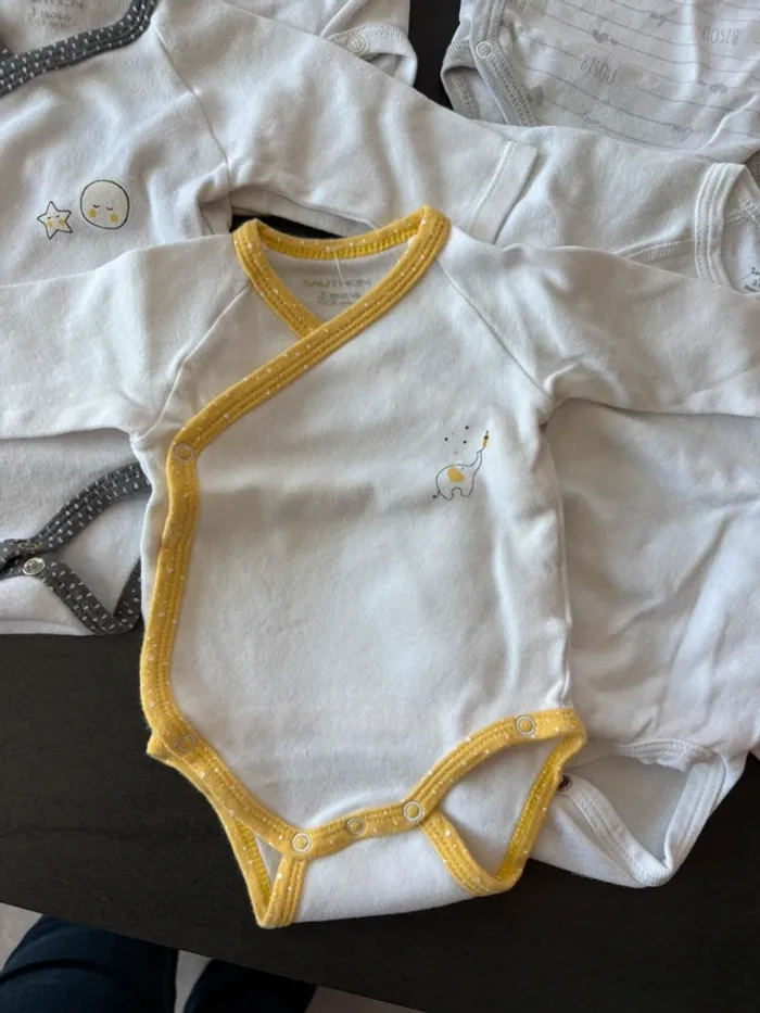 Lot de 7 bodies manches longues mixte - photo numéro 2