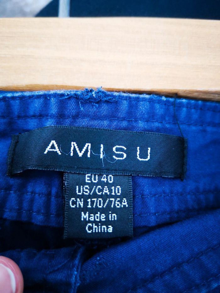 Jupe courte bleu marine Amisu - photo numéro 4
