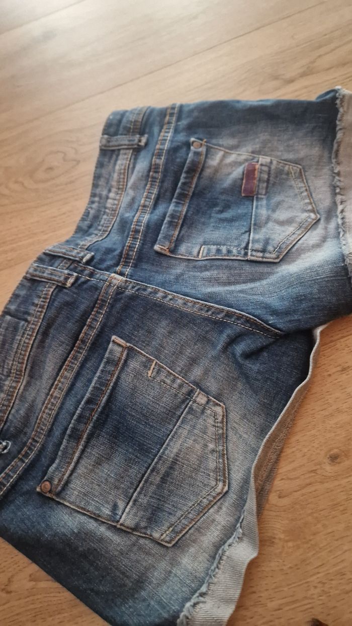 Short en jean femme taille l - photo numéro 6