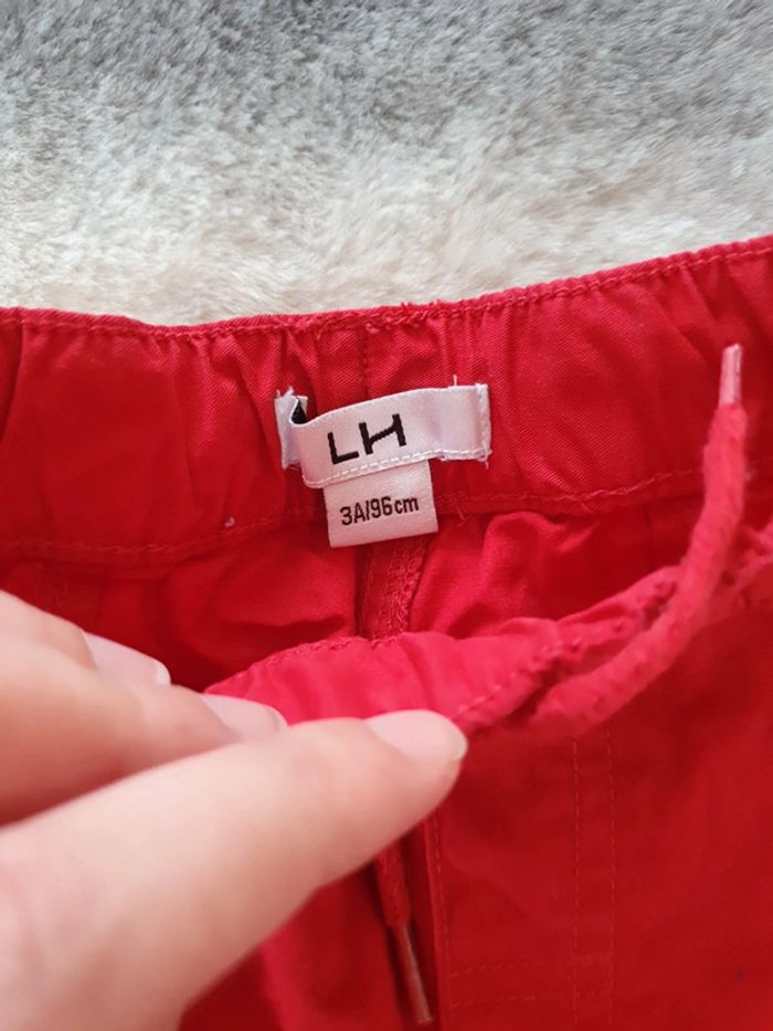 Short rouge La Halle 3 ans garçon - photo numéro 2