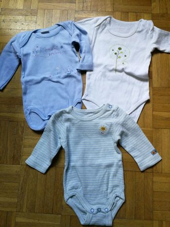 Lot de 3 bodys ML 3 mois