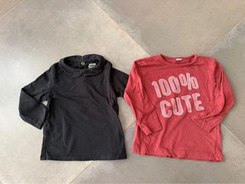 Lot tee-shirts manches longues