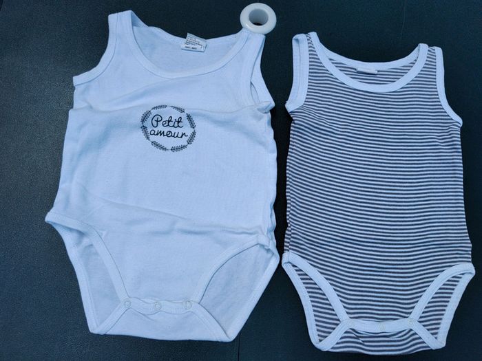 Lot de 2 body T.9M Mots d'enfants - photo numéro 2