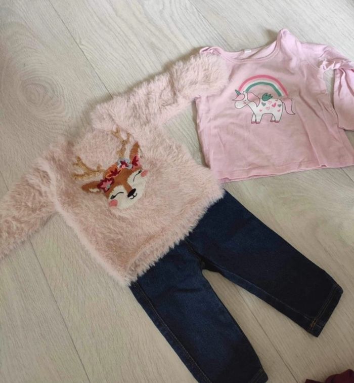 Pull tout doux, pantalon manche longue