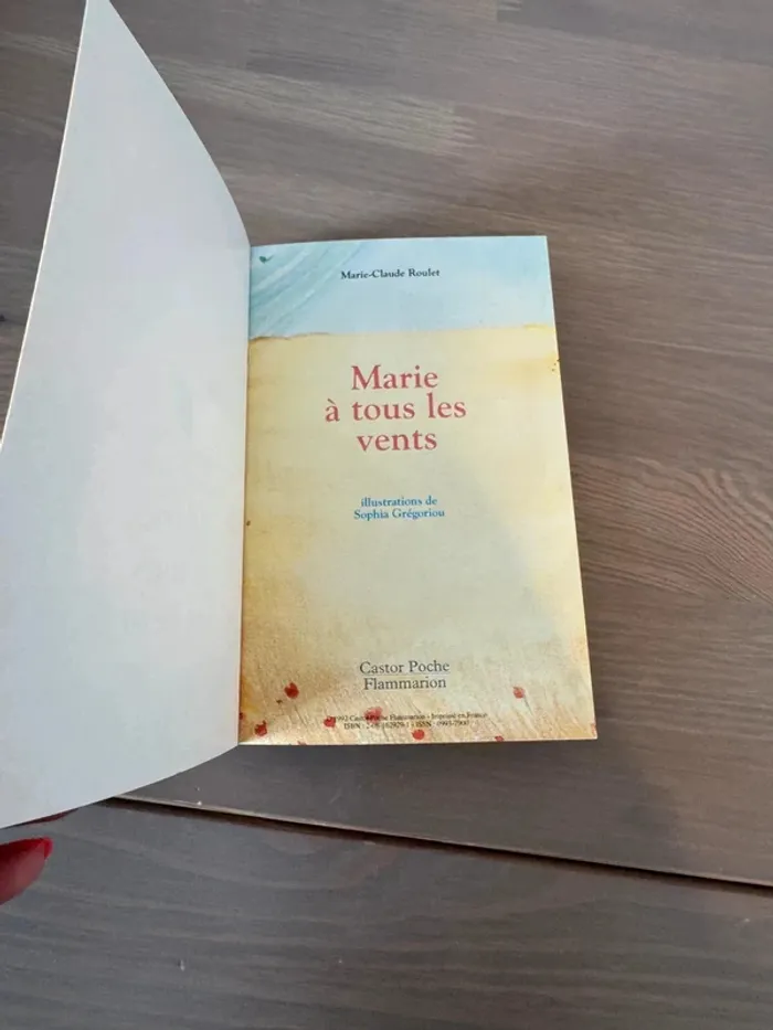 Livre "Marie à tous les vents" - Castor Poche Flammarion - photo numéro 2