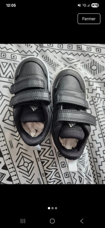 Baskets Adidas T21 noires avec scratch