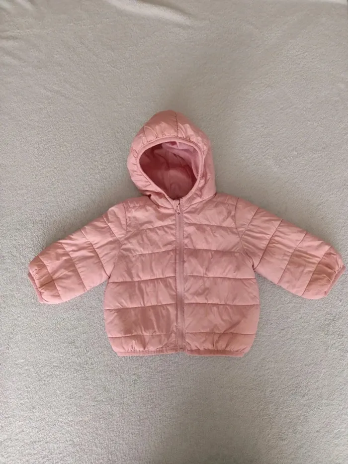 Manteau bébé fille 9 mois - Rose pastel - photo numéro 2