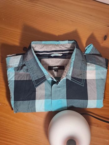 Chemise polo celio S à carreaux