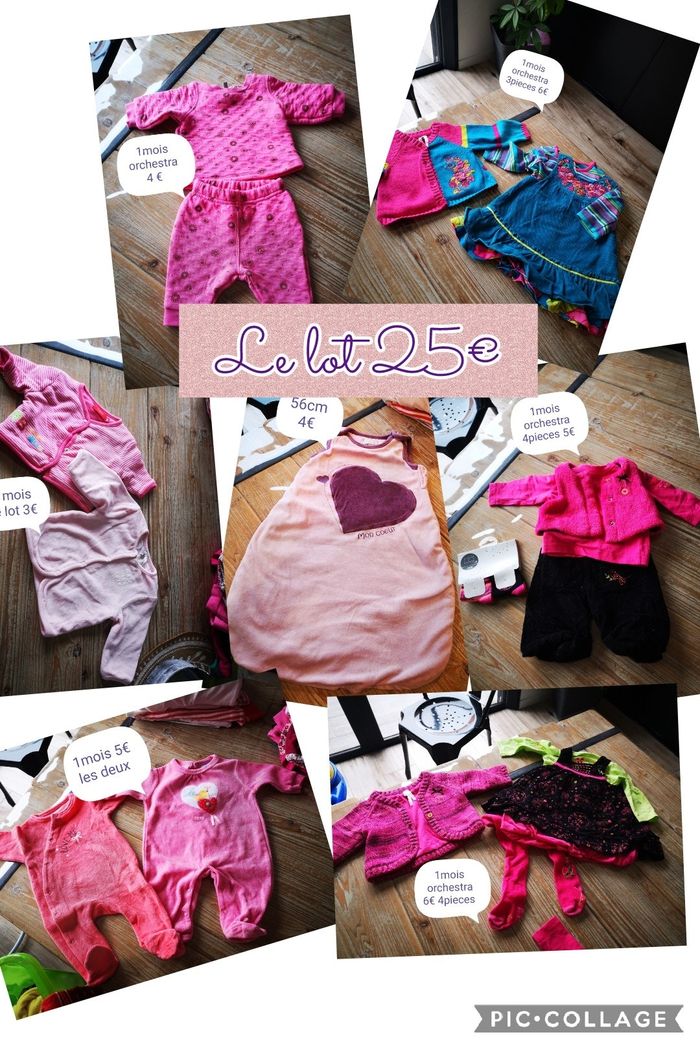 Lot fille 1mois