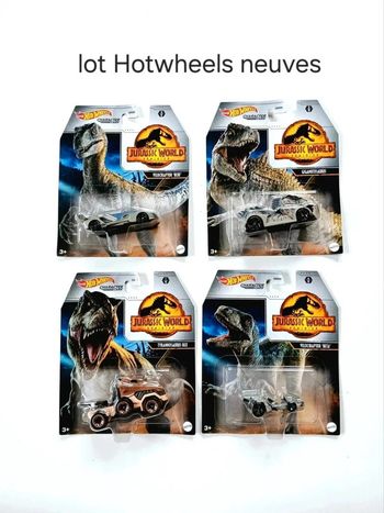 Lot véhicules Hot Wheels neufs Jurassic World