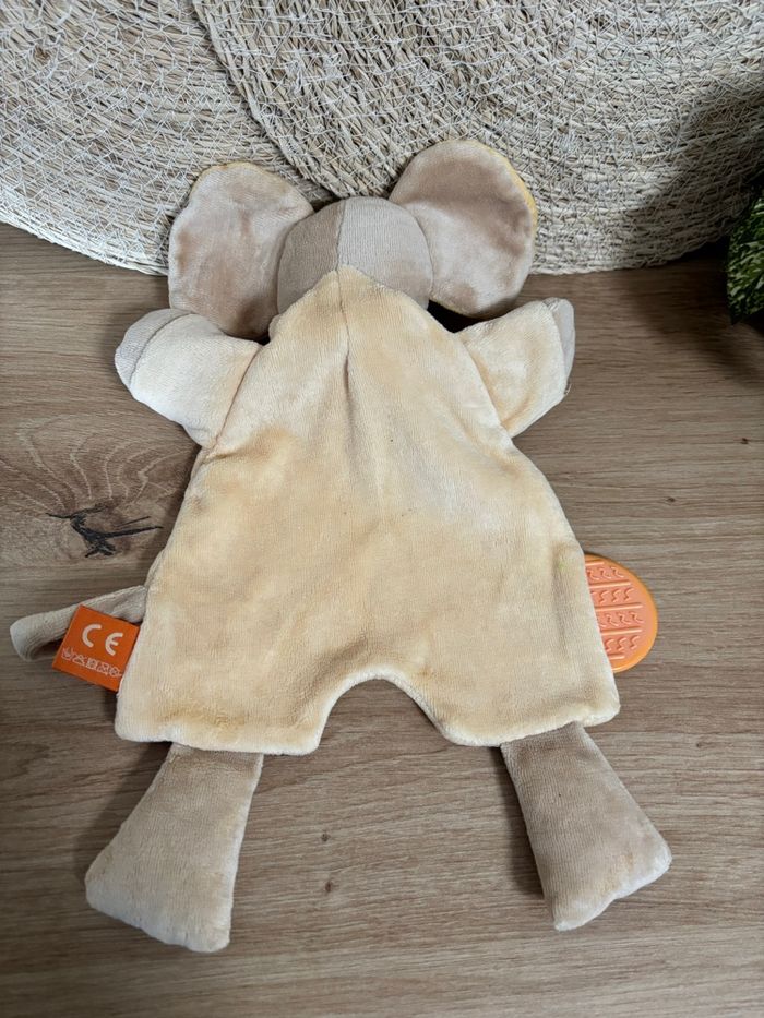 Doudou plat éléphant dentition les loustics moulin roty - photo numéro 3