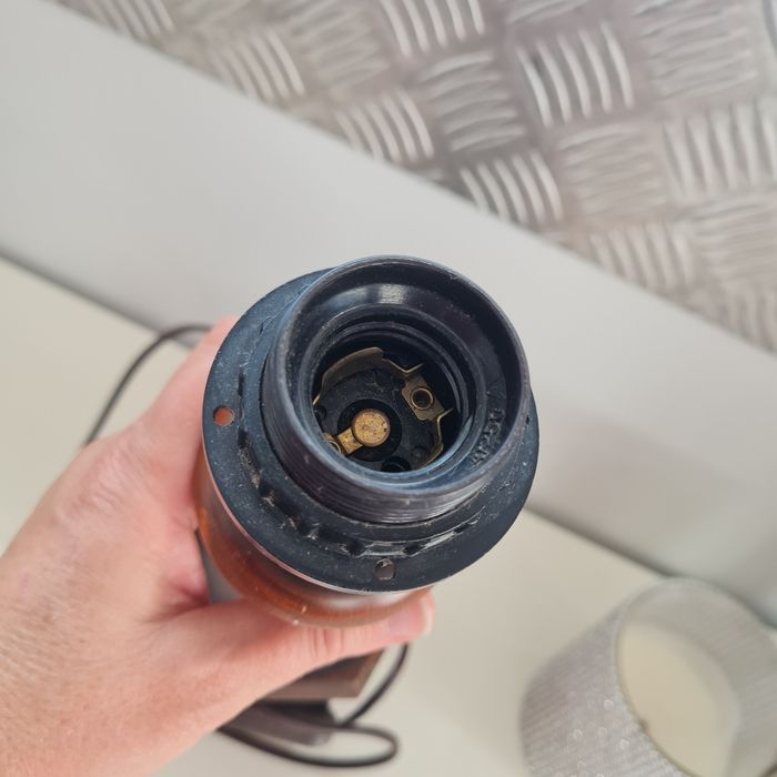 Pied de lampe vintage en bois - photo numéro 4