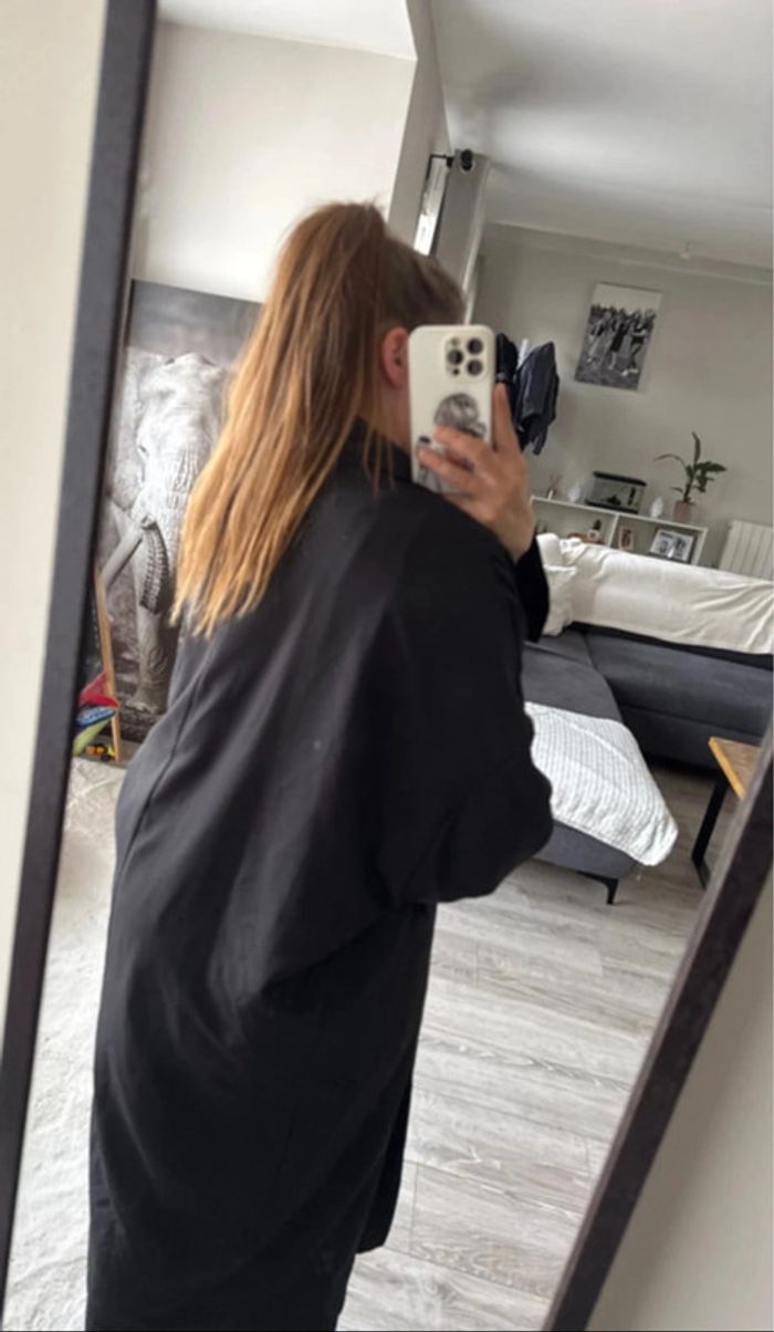 🧥Blazer long  noir- oversize -taille unique - femme - neuf avec étiquette - photo numéro 5