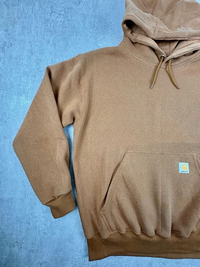 Carharrt Sweat à capuche - hoodie vintage workwear reworked | Taille M | Camel - photo numéro 2