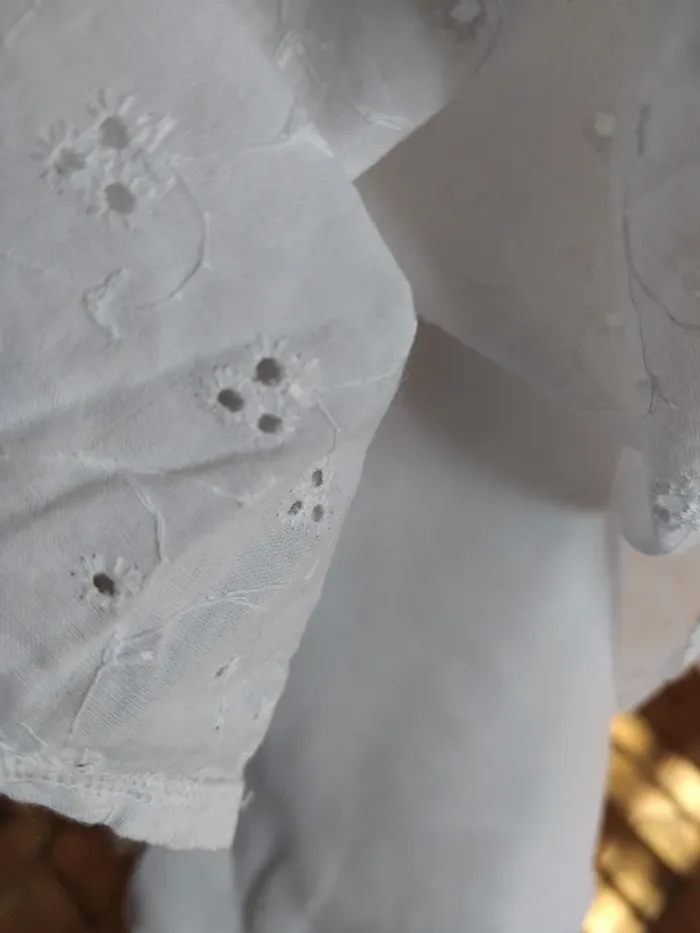 Jupe skirt dentelle lace broderie anglaise romantique country cottage core shabby - photo numéro 3