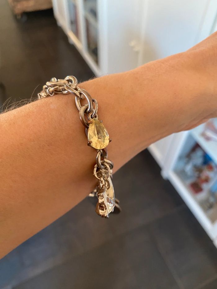 Bracelet avec charms en métal argenté - photo numéro 3