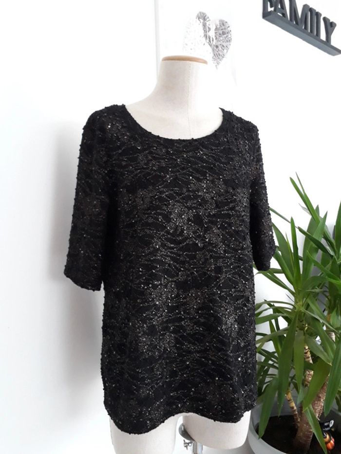 Haut de cérémonie Noire Taille L🌿💞 - photo numéro 2