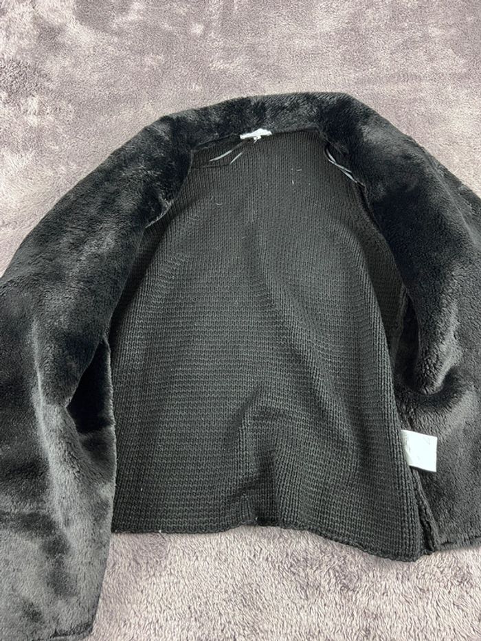 Veste noire style fourrure Jacqueline Riu Taille L - photo numéro 12