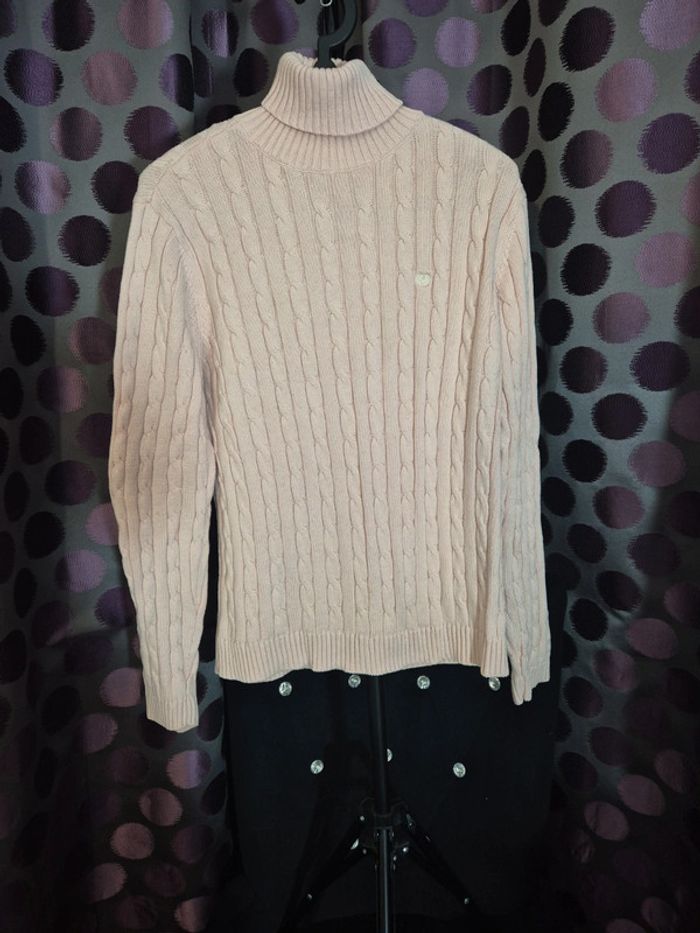 Pull col roulé