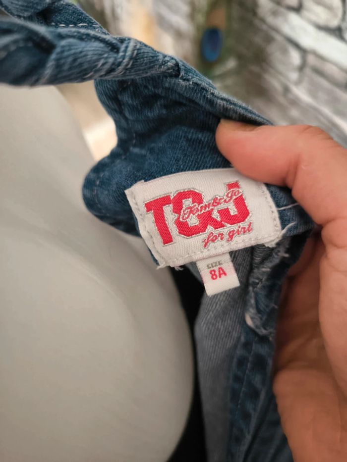 💙 Jolie salopette short en jean taille 8 ans 💙 - photo numéro 4