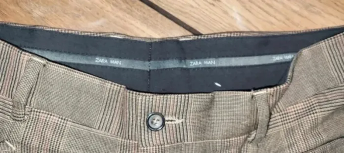 Pantalon habillé à carreaux zara man 46 - photo numéro 7