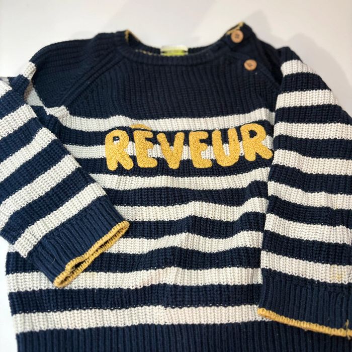 Pull tape à l’œil à rayure