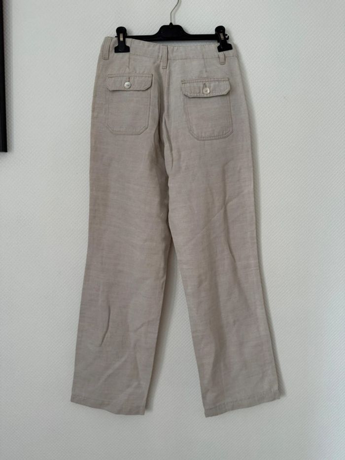 Pantalon en lin droit teddy smith en très bon état taille 32-34 - photo numéro 5