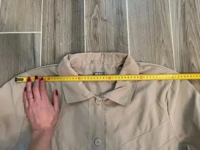 Manteau bleu bonheur neuf taille 50 beige - photo numéro 10