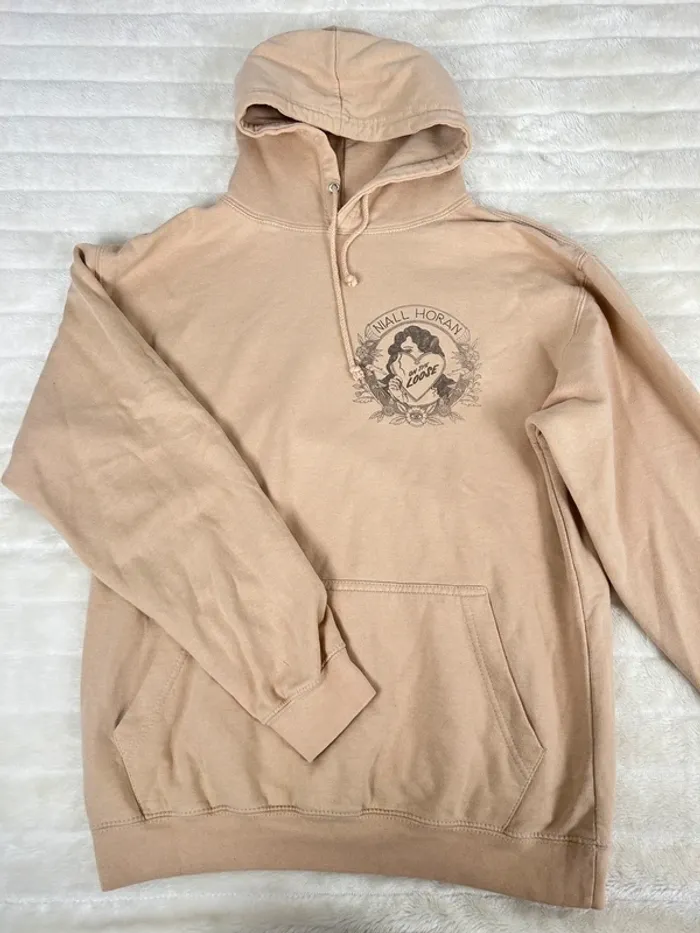 Hoodie beige oversize Niall Horan imprimé "On The Loose" taille M