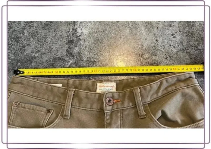 Short jean marron homme Weatherproof 36x34 Pantaloncini carpentiere uomo Zimmermannsshorts - photo numéro 4
