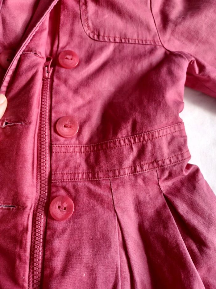 Manteau fille catimini rose. - photo numéro 4