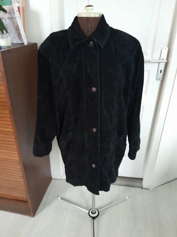 Beau manteau veste en cuir de porc véritable taille 42