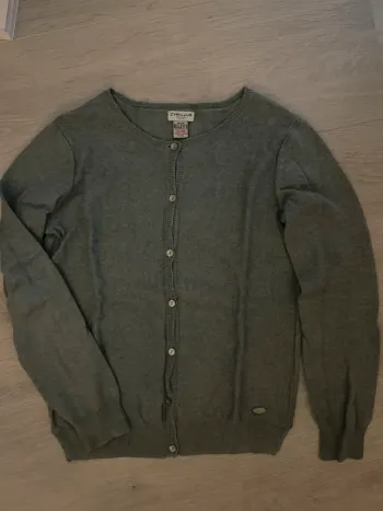 Gilet gris cyrillus 10 ans fille