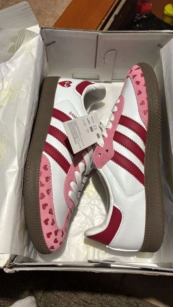 Adidas Samba X Comme Des Garçons Rose Taille 39
