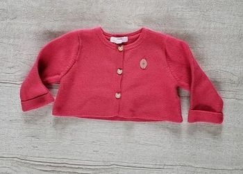 Cardigan fille 6 mois fuchsia Sergent Major
