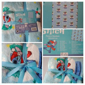 Couverture plaid polaire Stitch