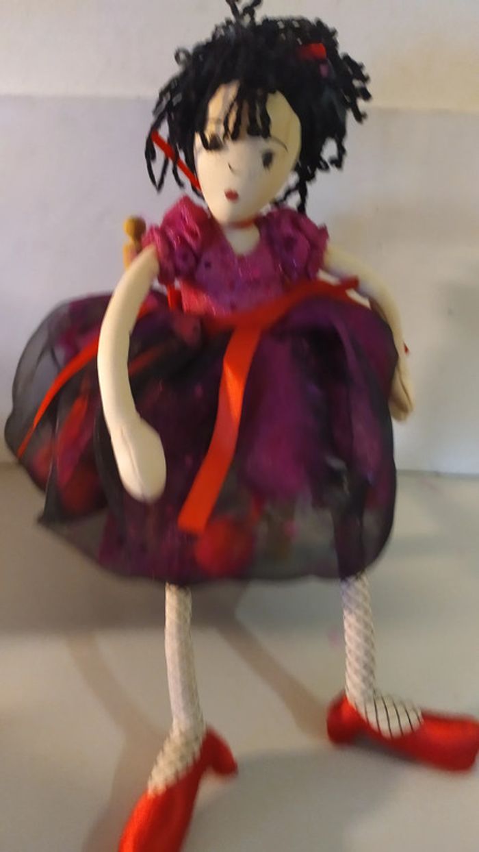 poupée de chiffon '' Scarlett ''  collection sephora noel - photo numéro 2